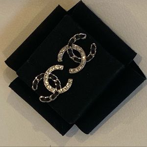 CHANEL CC Baguette Crystal Earrings - Large